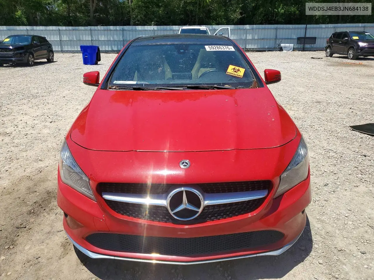 2018 Mercedes-Benz Cla 250 VIN: WDDSJ4EB3JN684138 Lot: 59286376