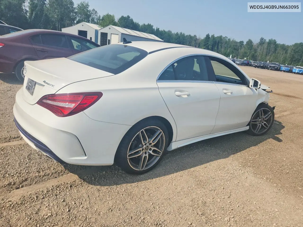 2018 Mercedes-Benz Cla 250 4Matic VIN: WDDSJ4GB9JN663095 Lot: 59338686