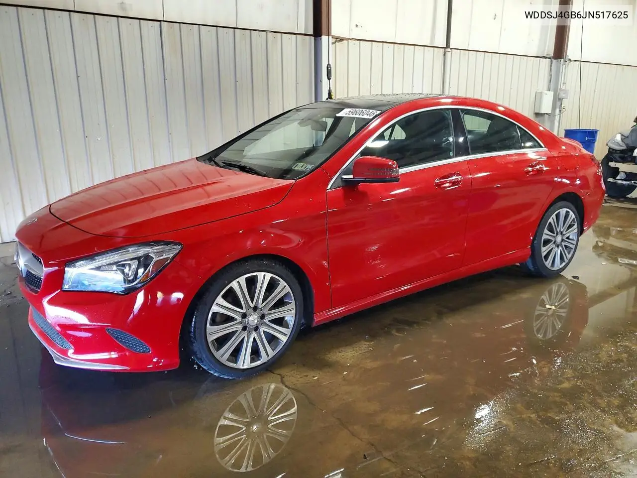 2018 Mercedes-Benz Cla 250 4Matic VIN: WDDSJ4GB6JN517625 Lot: 59606046