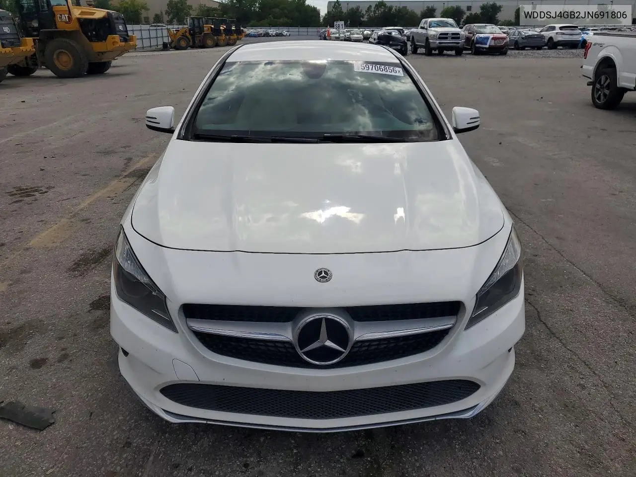 2018 Mercedes-Benz Cla 250 4Matic VIN: WDDSJ4GB2JN691806 Lot: 59706856