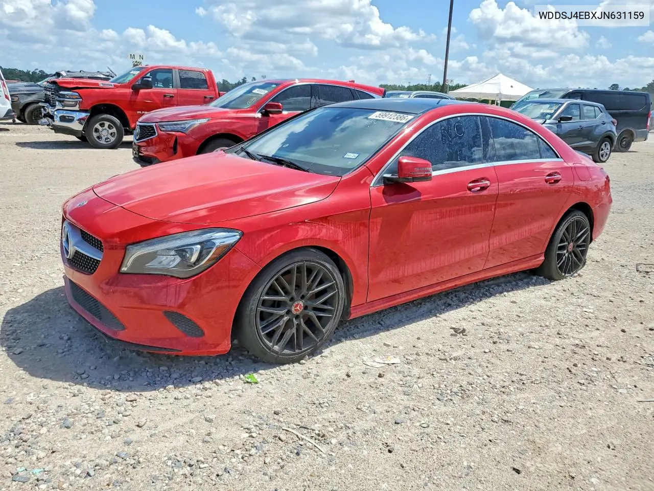 2018 Mercedes-Benz Cla 250 VIN: WDDSJ4EBXJN631159 Lot: 59912386