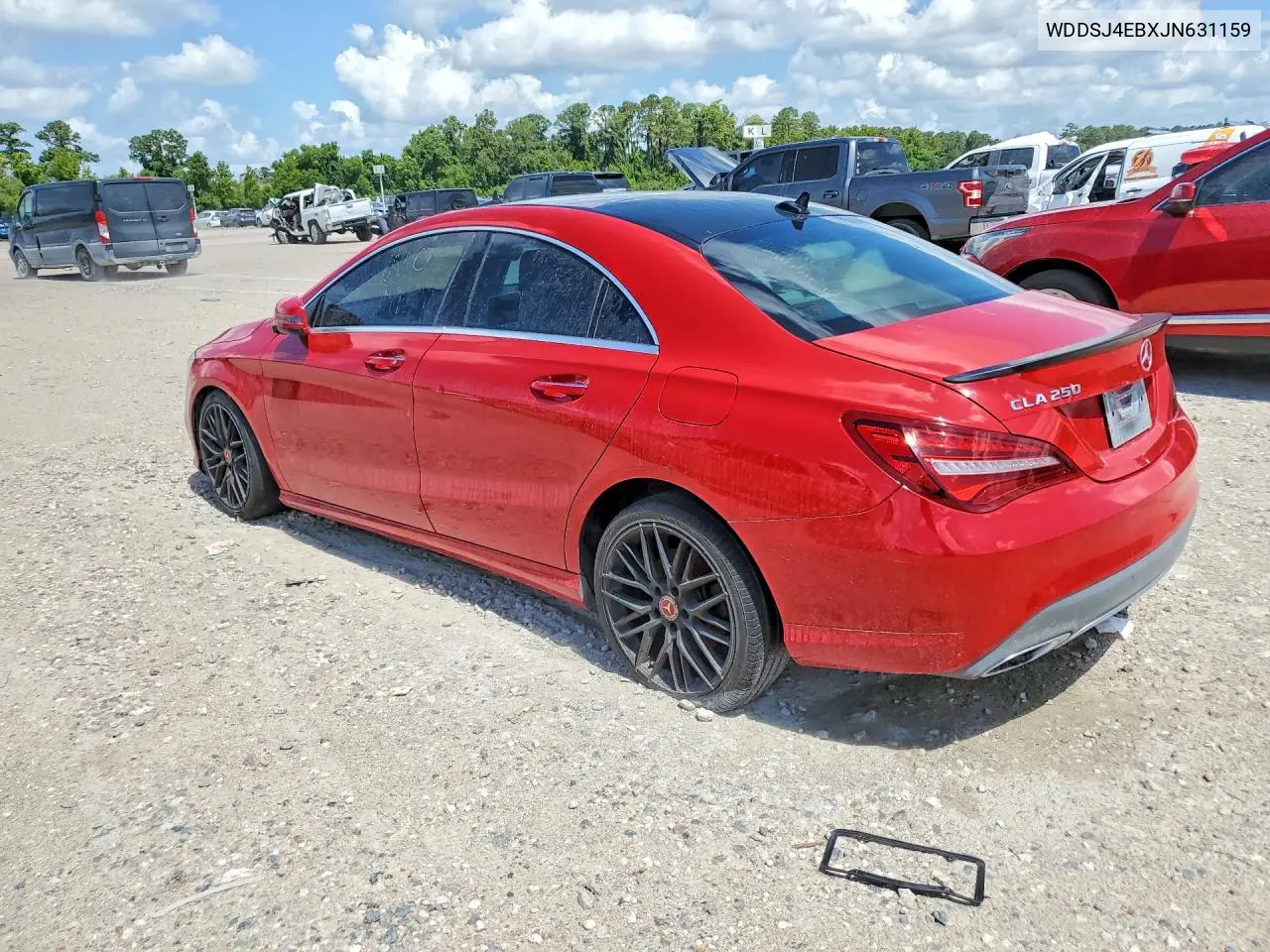 2018 Mercedes-Benz Cla 250 VIN: WDDSJ4EBXJN631159 Lot: 59912386
