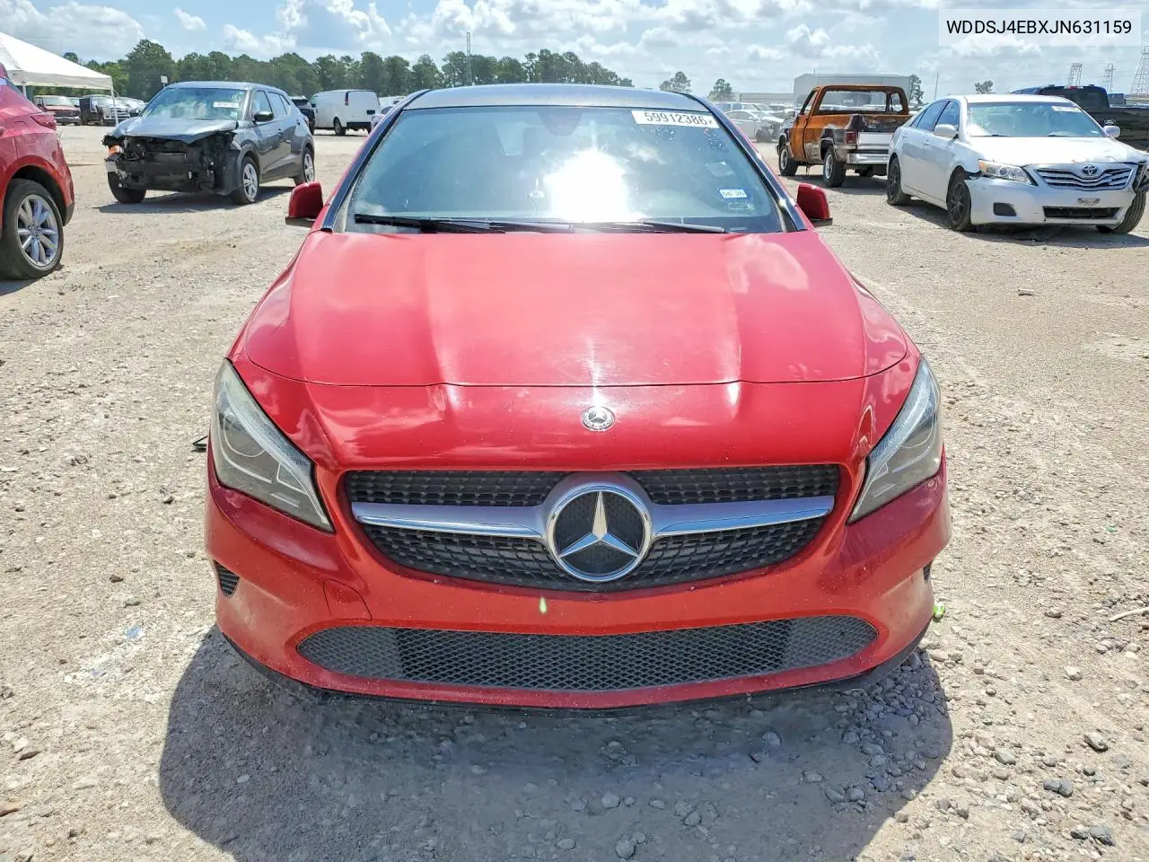 2018 Mercedes-Benz Cla 250 VIN: WDDSJ4EBXJN631159 Lot: 59912386