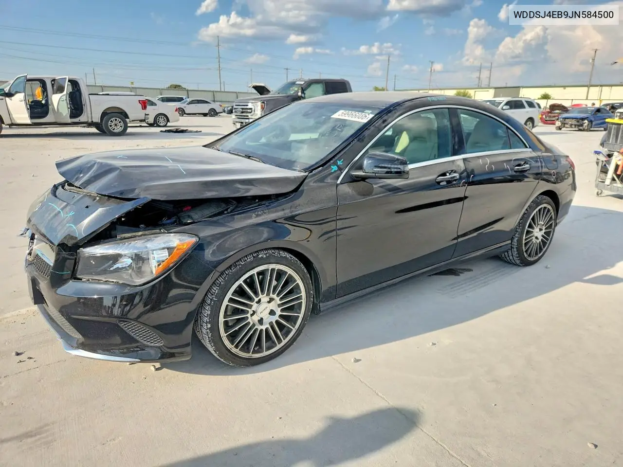 2018 Mercedes-Benz Cla 250 VIN: WDDSJ4EB9JN584500 Lot: 59966086