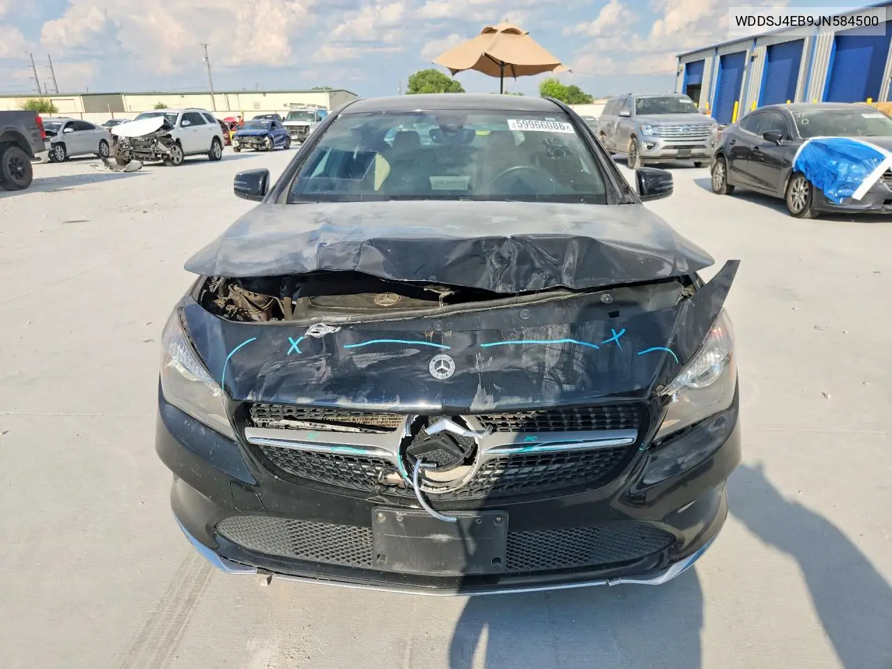 2018 Mercedes-Benz Cla 250 VIN: WDDSJ4EB9JN584500 Lot: 59966086