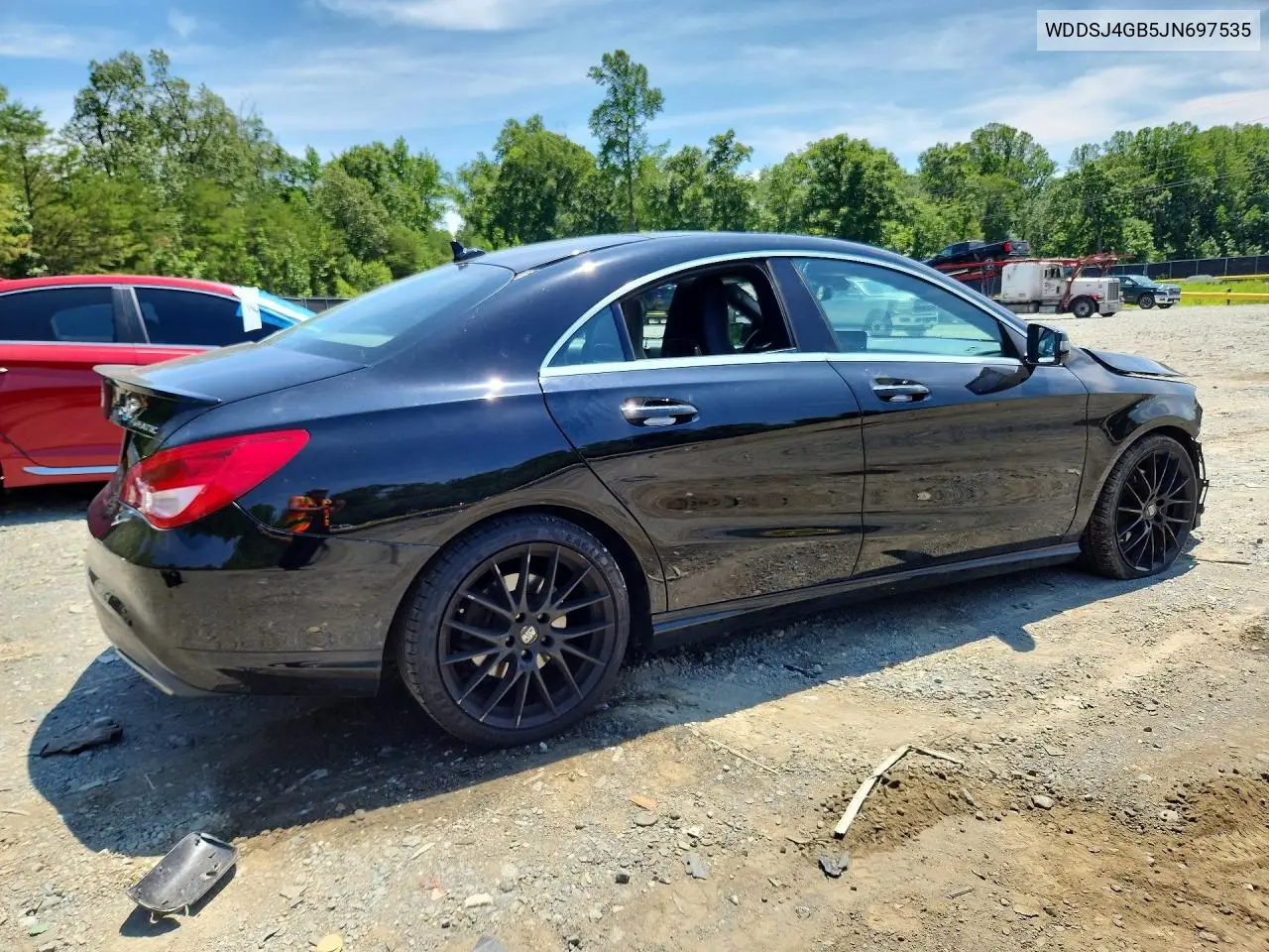 2018 Mercedes-Benz Cla 250 4Matic VIN: WDDSJ4GB5JN697535 Lot: 60395036