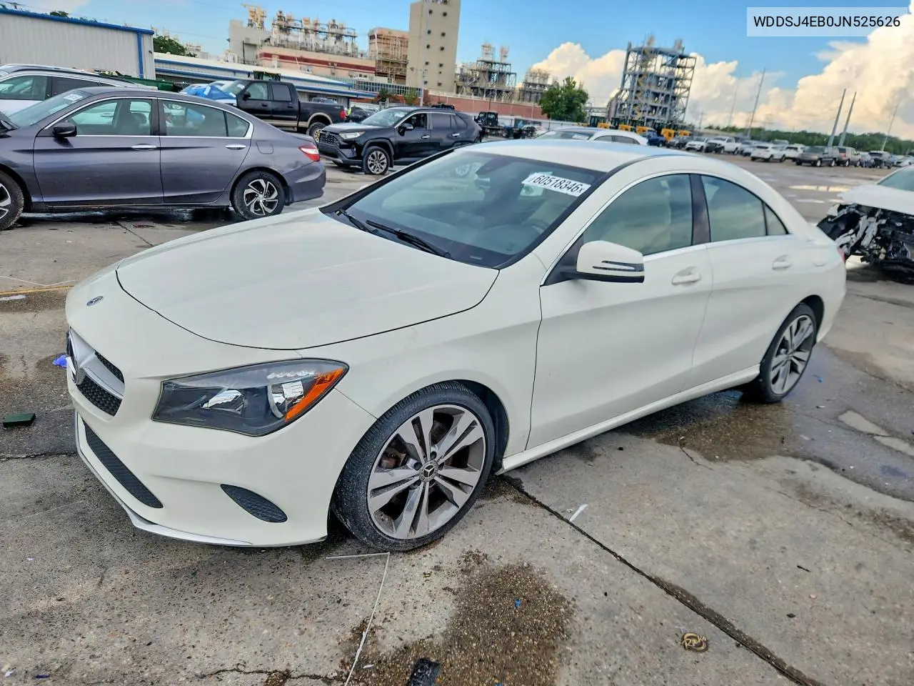 2018 Mercedes-Benz Cla 250 VIN: WDDSJ4EB0JN525626 Lot: 60518346