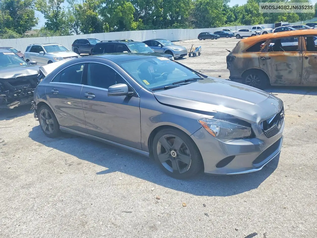 2018 Mercedes-Benz Cla 250 4Matic VIN: WDDSJ4GB2JN635235 Lot: 60874796