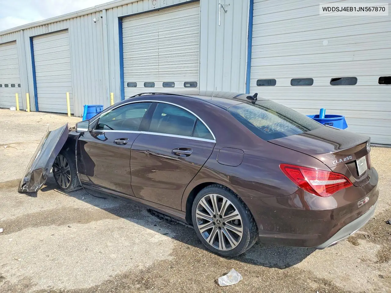 2018 Mercedes-Benz Cla 250 VIN: WDDSJ4EB1JN567870 Lot: 61219016