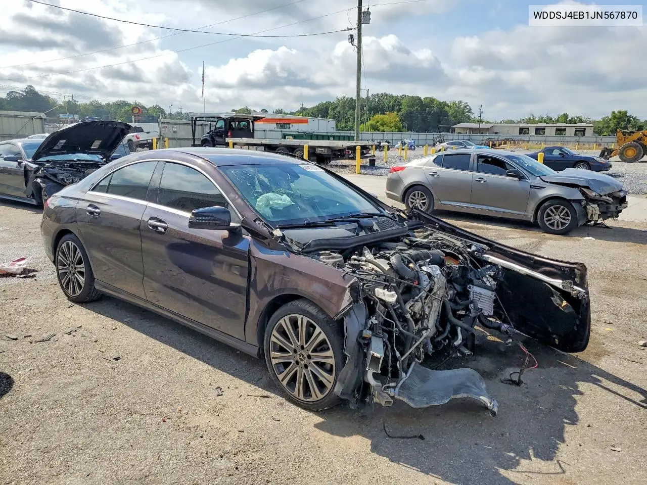 2018 Mercedes-Benz Cla 250 VIN: WDDSJ4EB1JN567870 Lot: 61219016