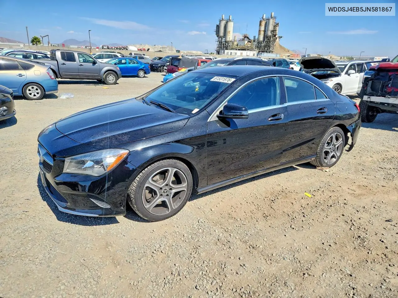 2018 Mercedes-Benz Cla 250 VIN: WDDSJ4EB5JN581867 Lot: 61531976