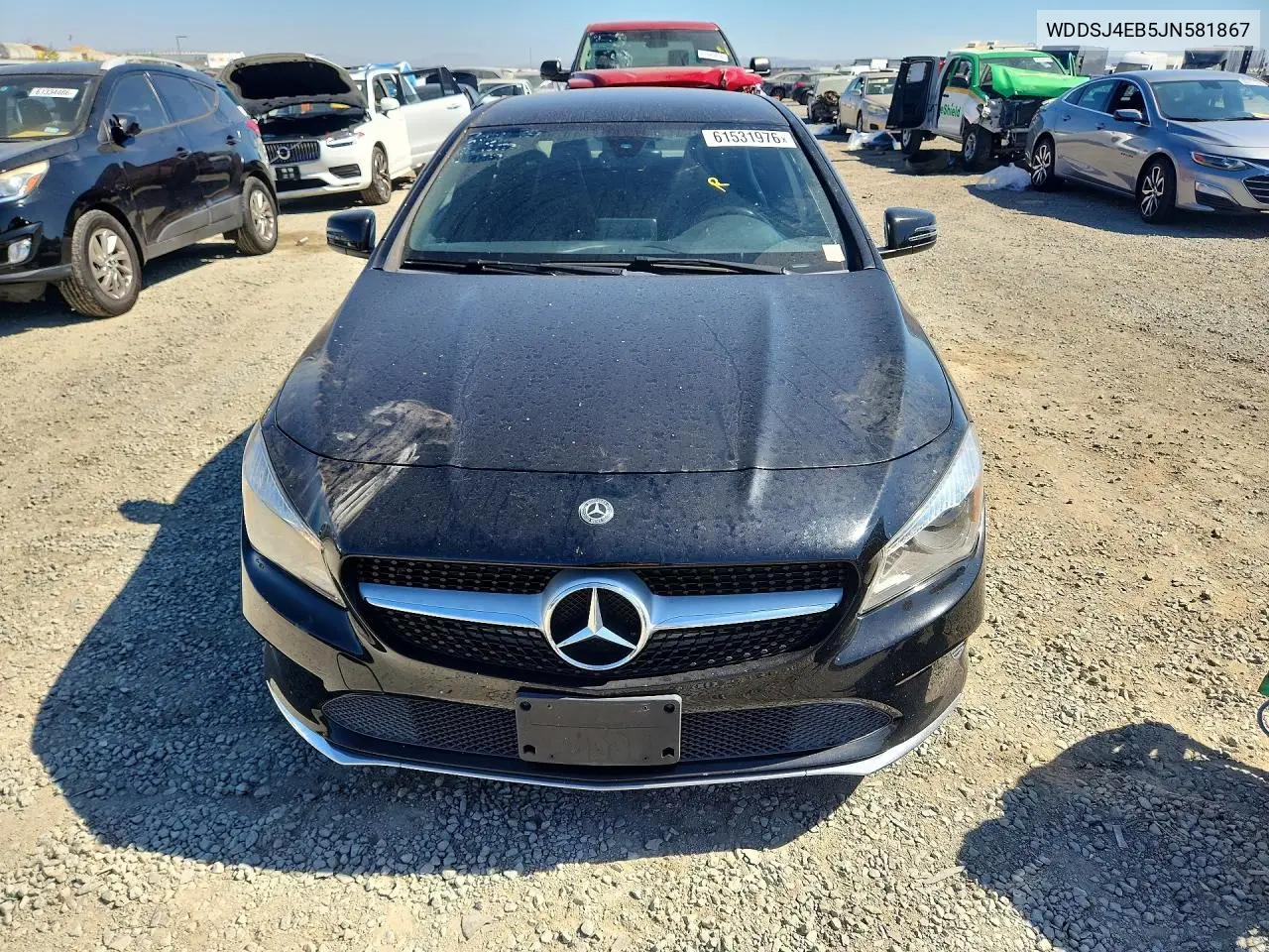 2018 Mercedes-Benz Cla 250 VIN: WDDSJ4EB5JN581867 Lot: 61531976