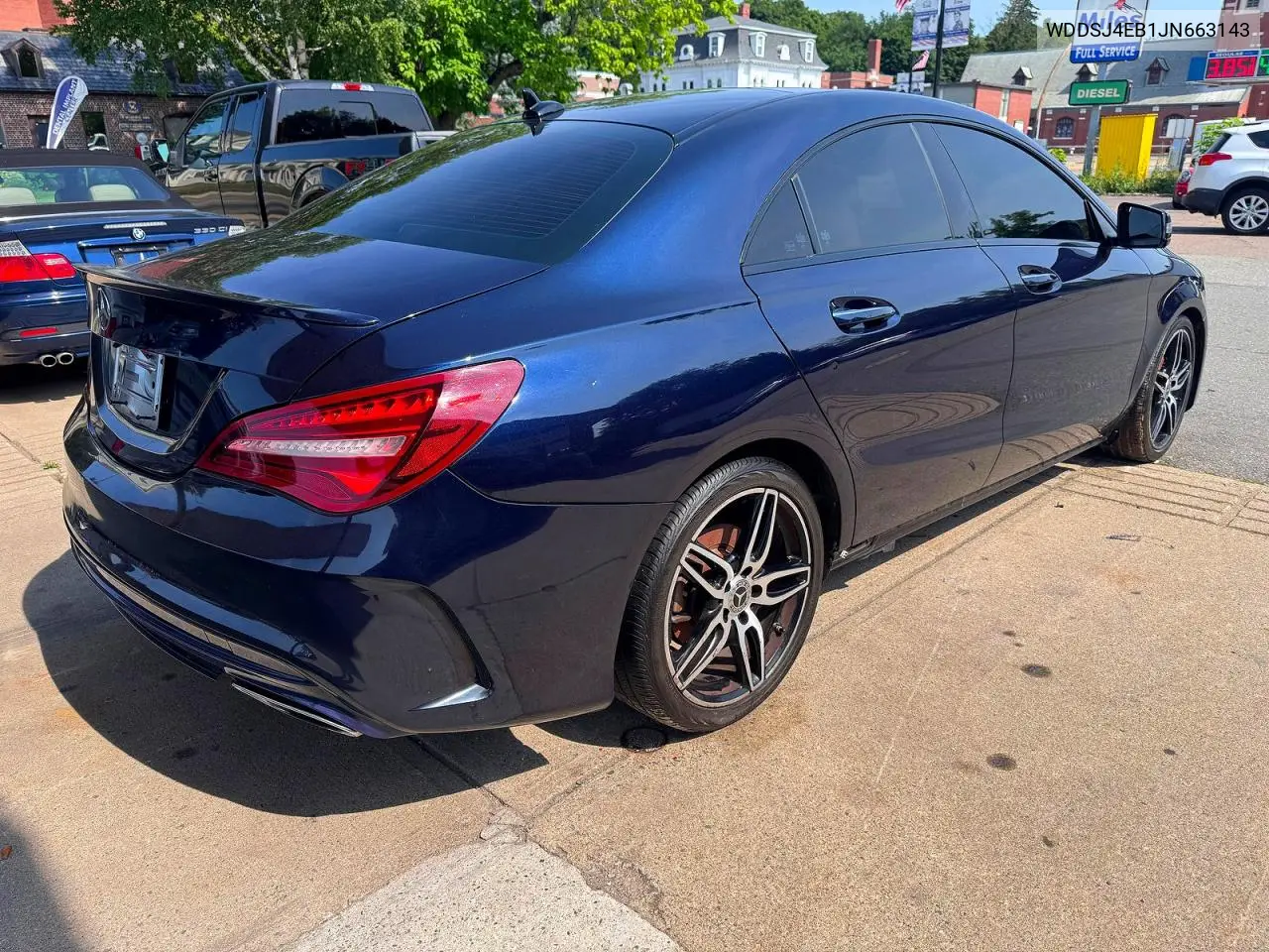 2018 Mercedes-Benz Cla 250 VIN: WDDSJ4EB1JN663143 Lot: 61631806