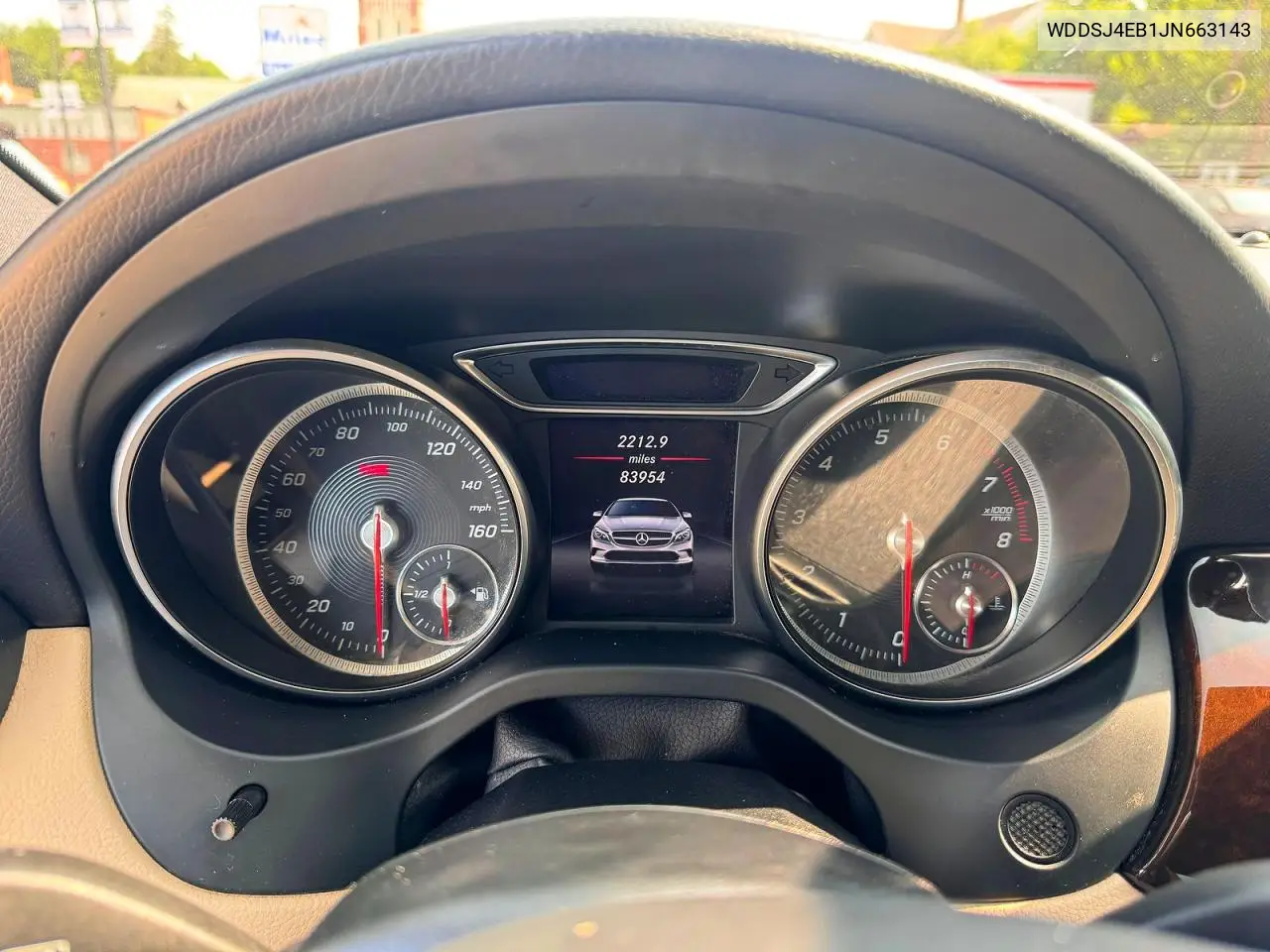 2018 Mercedes-Benz Cla 250 VIN: WDDSJ4EB1JN663143 Lot: 61631806