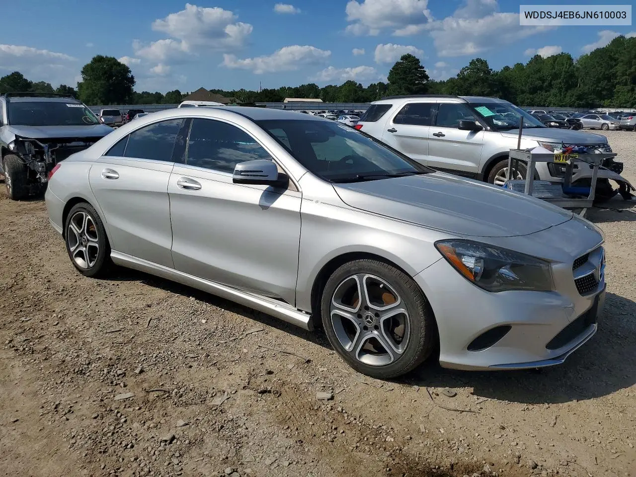2018 Mercedes-Benz Cla VIN: WDDSJ4EB6JN610003 Lot: 85973415