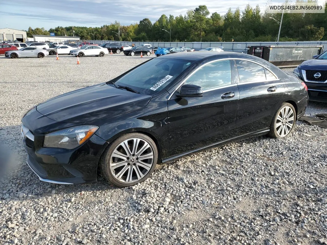 WDDSJ4EB2JN560989 2018 Mercedes-Benz Cla 250