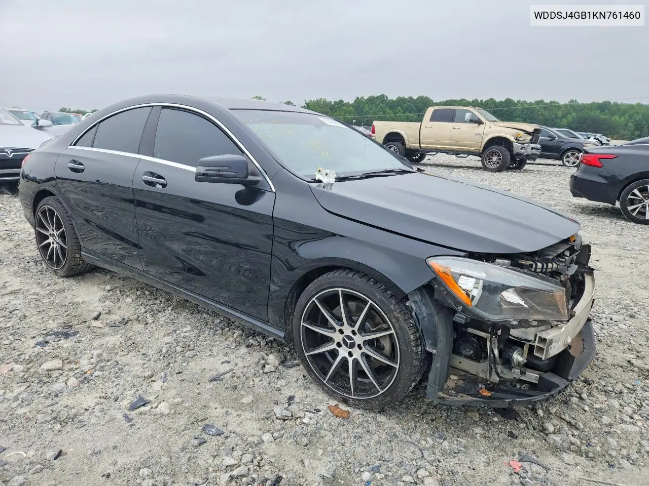2019 Mercedes-Benz Cla 250 4Matic VIN: WDDSJ4GB1KN761460 Lot: 54969536