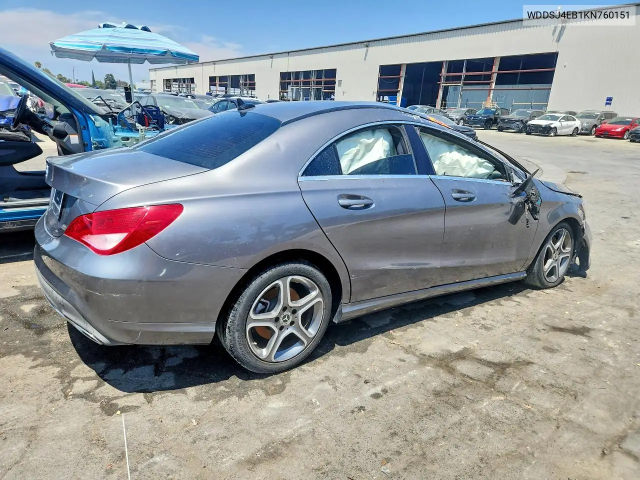 2019 Mercedes-Benz Cla 250 VIN: WDDSJ4EB1KN760151 Lot: 55601246