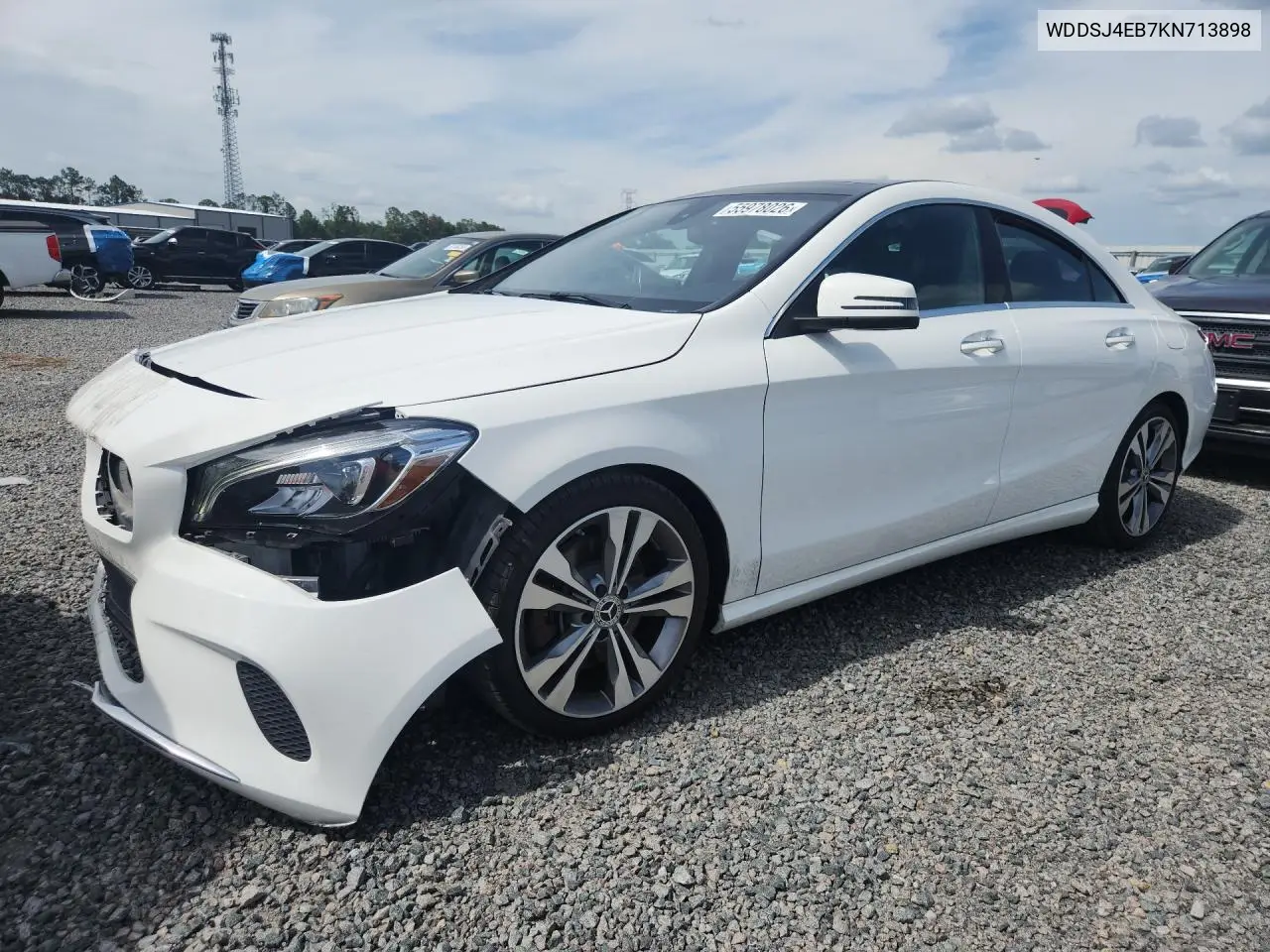 2019 Mercedes-Benz Cla 250 VIN: WDDSJ4EB7KN713898 Lot: 55978026