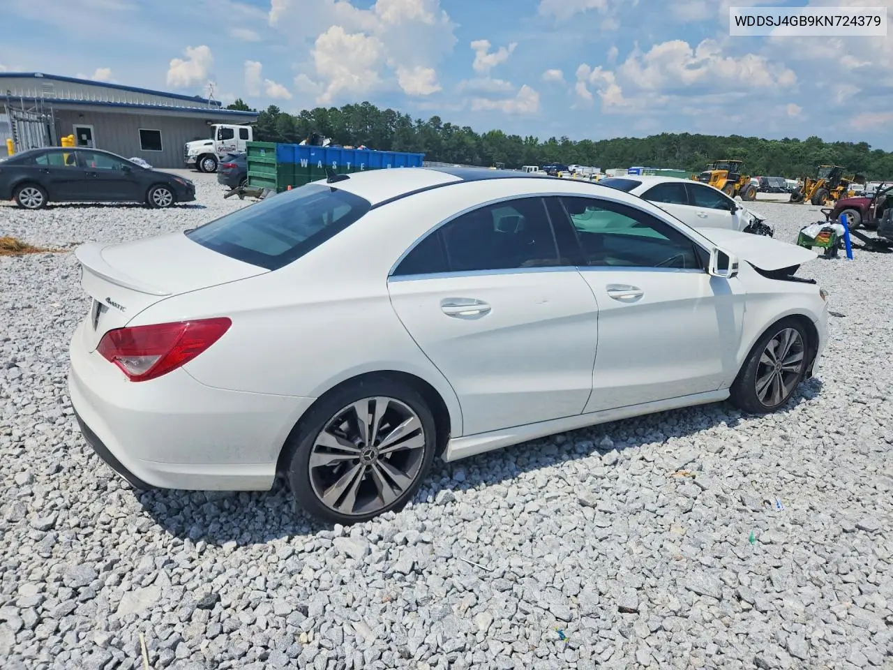 2019 Mercedes-Benz Cla 250 4Matic VIN: WDDSJ4GB9KN724379 Lot: 57289786