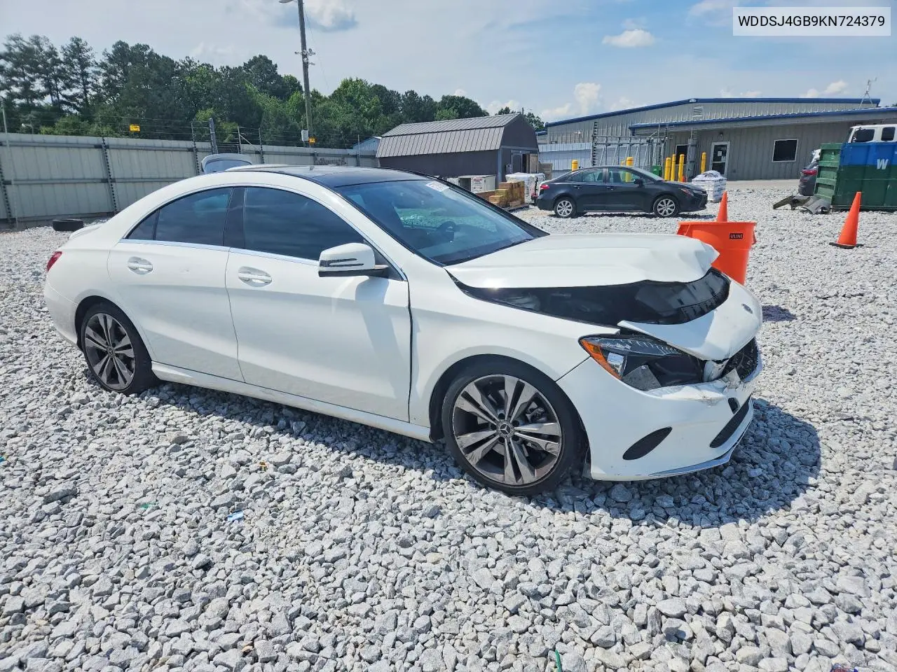 2019 Mercedes-Benz Cla 250 4Matic VIN: WDDSJ4GB9KN724379 Lot: 57289786