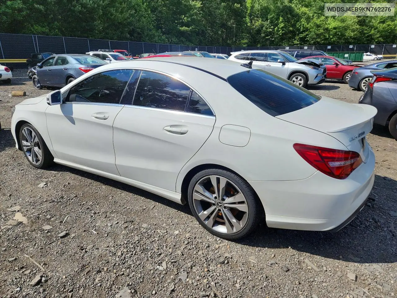2019 Mercedes-Benz Cla 250 VIN: WDDSJ4EB9KN762276 Lot: 57333916