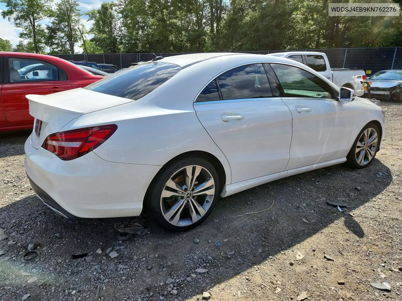 2019 Mercedes-Benz Cla 250 VIN: WDDSJ4EB9KN762276 Lot: 57333916