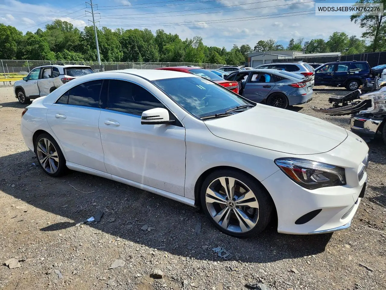 2019 Mercedes-Benz Cla 250 VIN: WDDSJ4EB9KN762276 Lot: 57333916