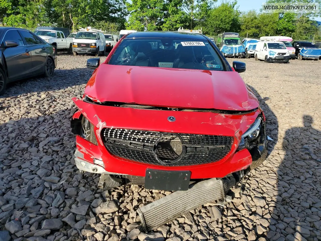 2019 Mercedes-Benz Cla 250 4Matic VIN: WDDSJ4GB7KN712361 Lot: 57862106