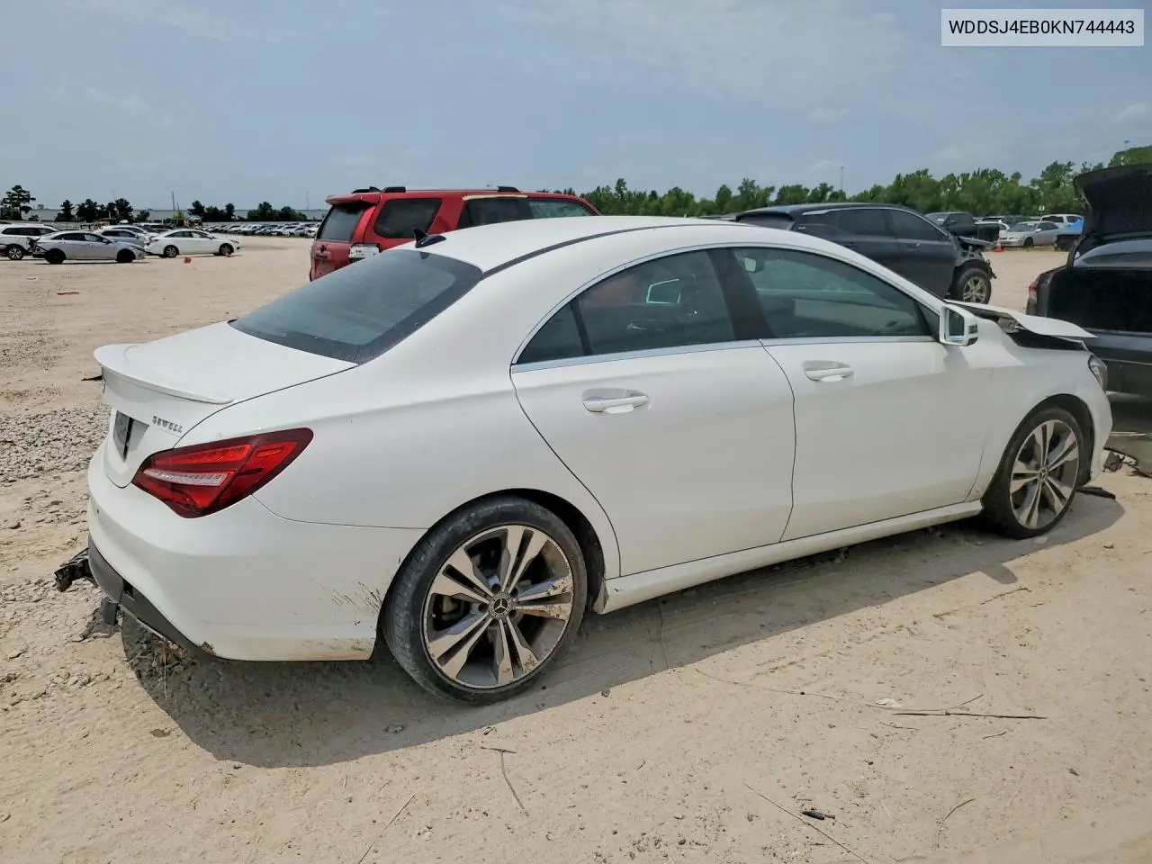 2019 Mercedes-Benz Cla 250 VIN: WDDSJ4EB0KN744443 Lot: 58046256