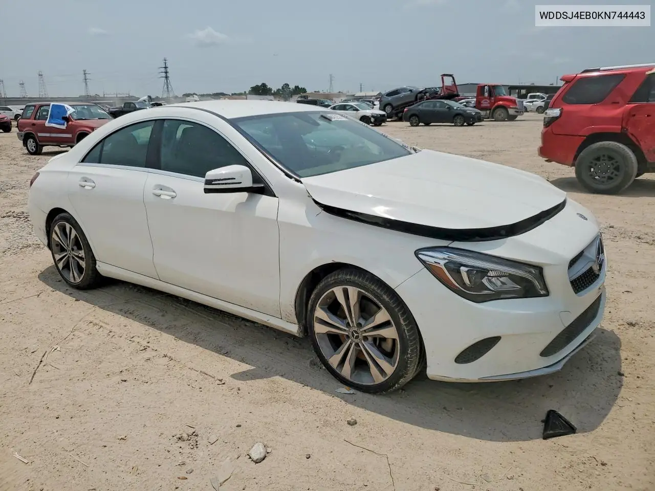 2019 Mercedes-Benz Cla 250 VIN: WDDSJ4EB0KN744443 Lot: 58046256
