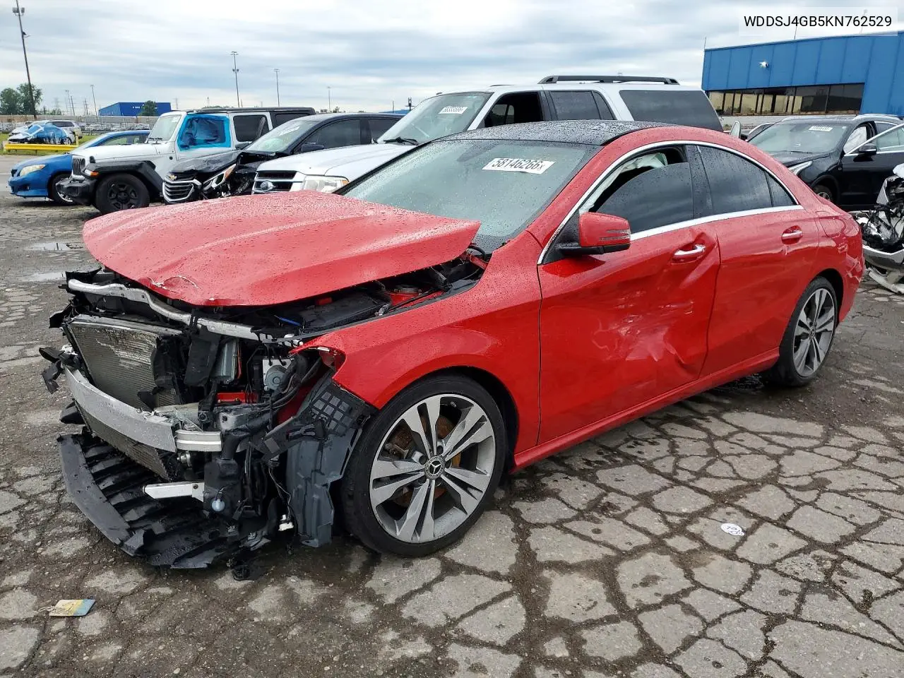 2019 Mercedes-Benz Cla 250 4Matic VIN: WDDSJ4GB5KN762529 Lot: 58146266