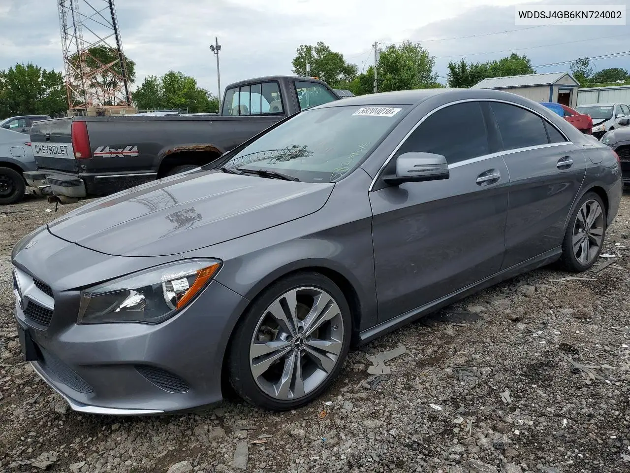 2019 Mercedes-Benz Cla 250 4Matic VIN: WDDSJ4GB6KN724002 Lot: 58204016