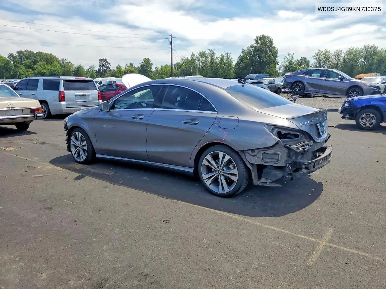 2019 Mercedes-Benz Cla 250 4Matic VIN: WDDSJ4GB9KN730375 Lot: 59855036