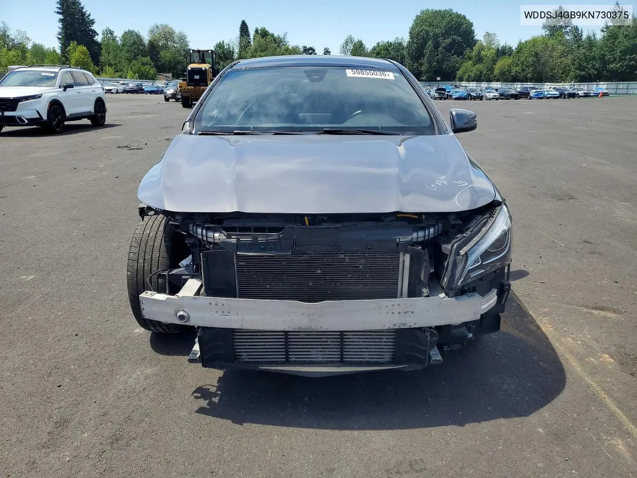 2019 Mercedes-Benz Cla 250 4Matic VIN: WDDSJ4GB9KN730375 Lot: 59855036