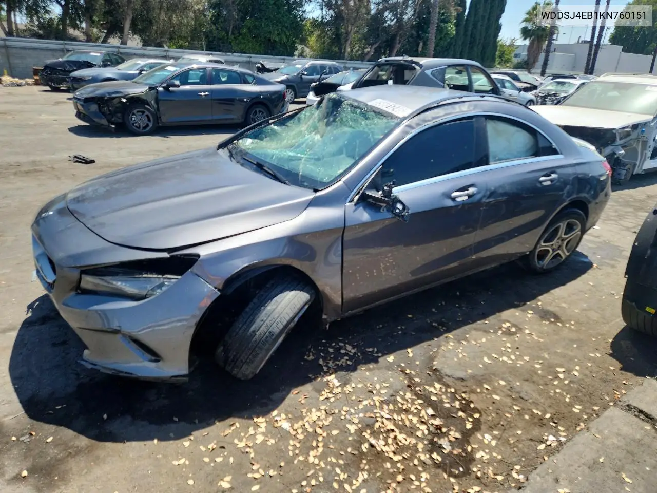 WDDSJ4EB1KN760151 2019 Mercedes-Benz Cla 250