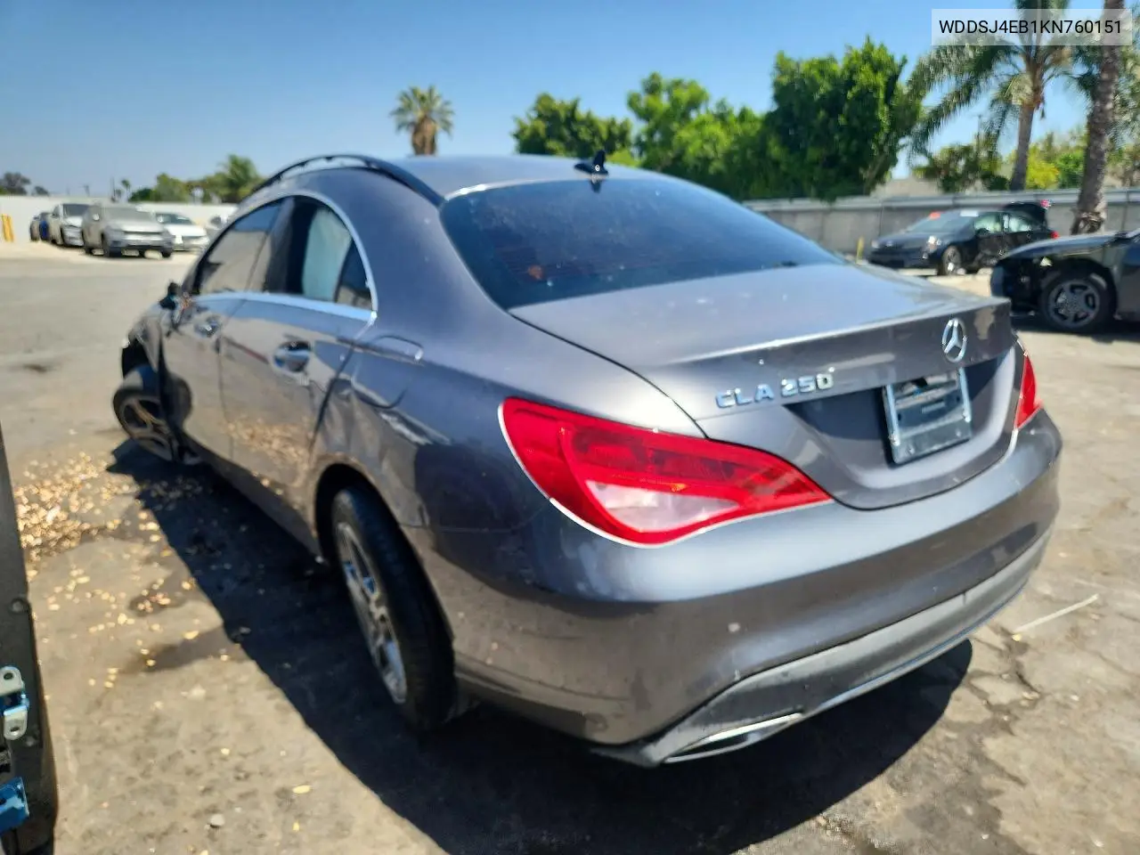 WDDSJ4EB1KN760151 2019 Mercedes-Benz Cla 250