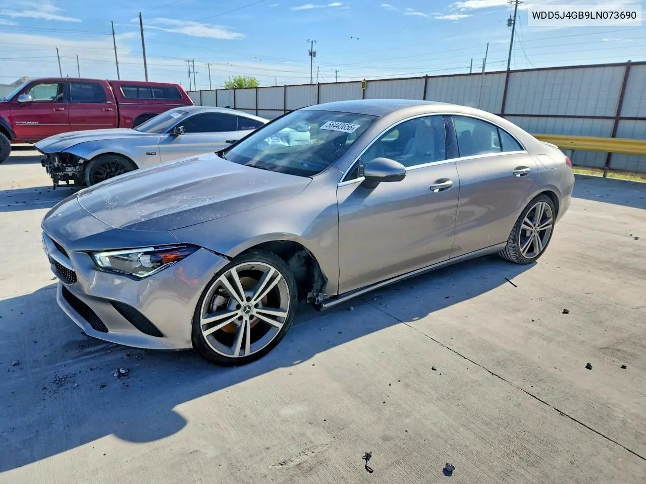 2020 Mercedes-Benz Cla 250 VIN: WDD5J4GB9LN073690 Lot: 56443656