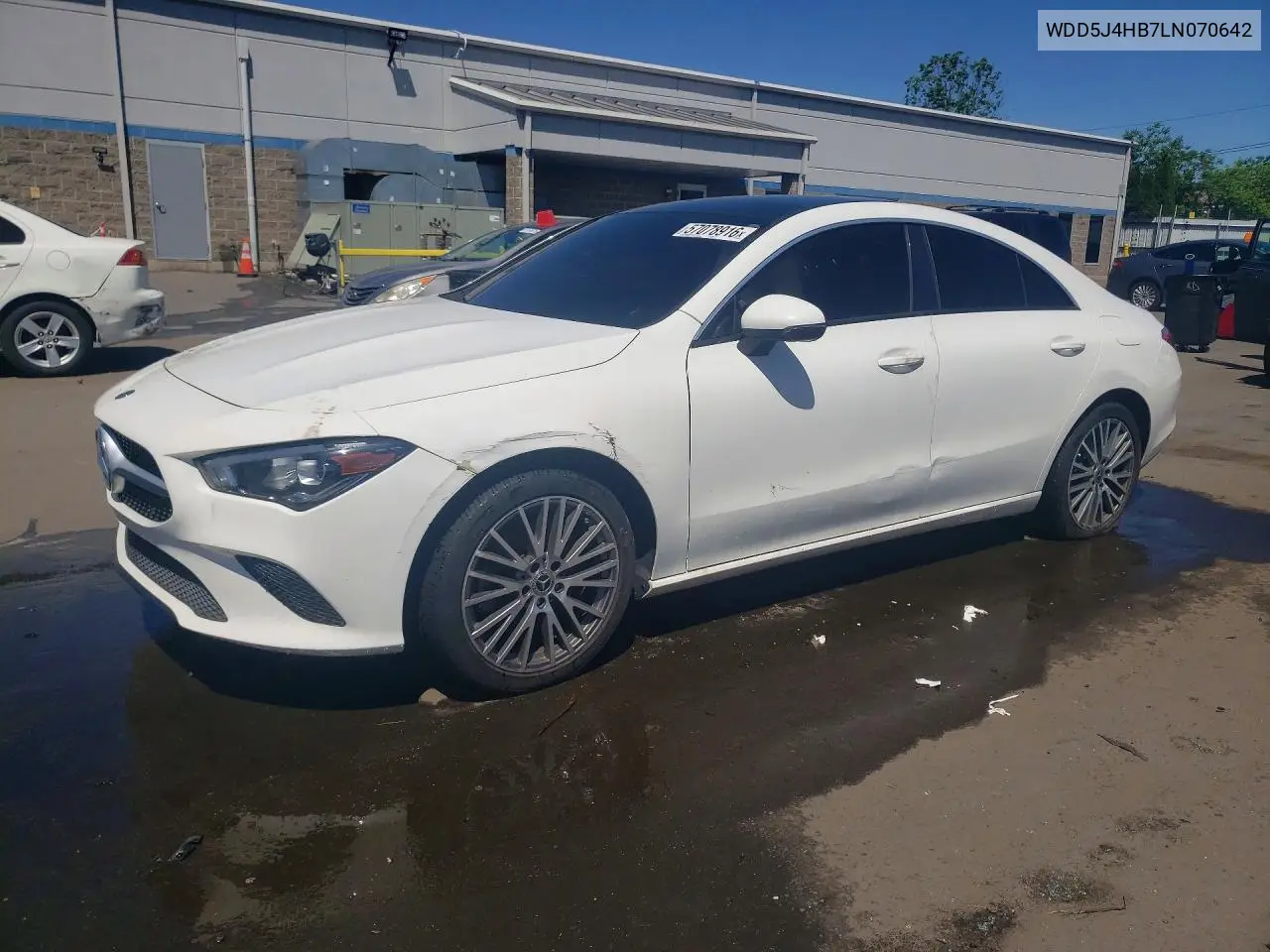 2020 Mercedes-Benz Cla 250 4Matic VIN: WDD5J4HB7LN070642 Lot: 57078916
