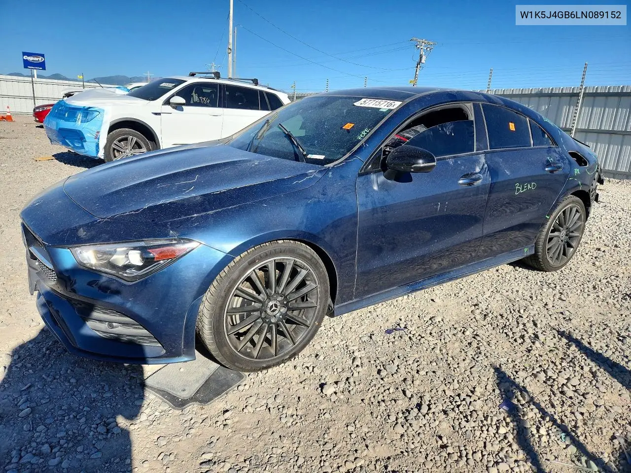 2020 Mercedes-Benz Cla 250 VIN: W1K5J4GB6LN089152 Lot: 57715716