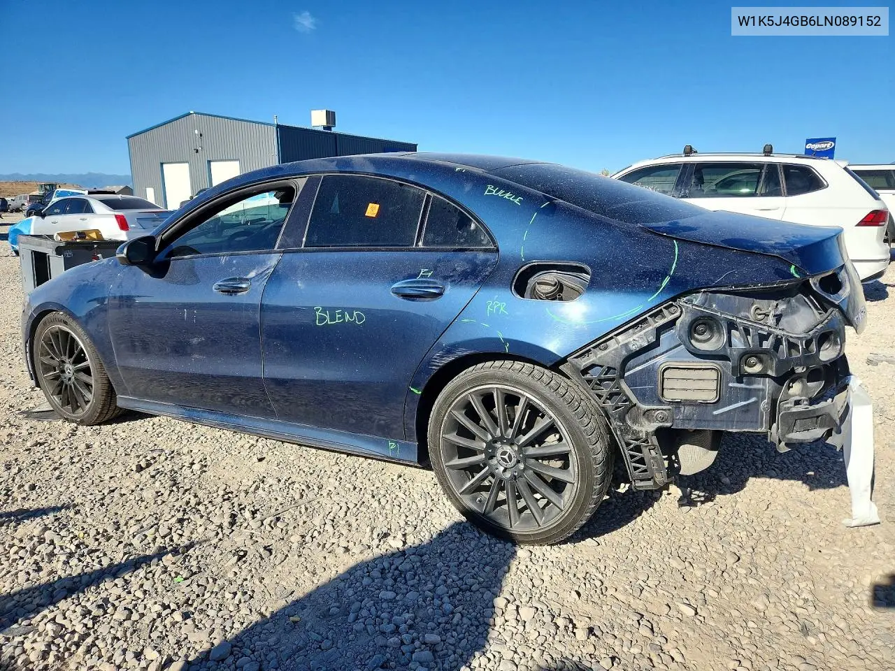 2020 Mercedes-Benz Cla 250 VIN: W1K5J4GB6LN089152 Lot: 57715716