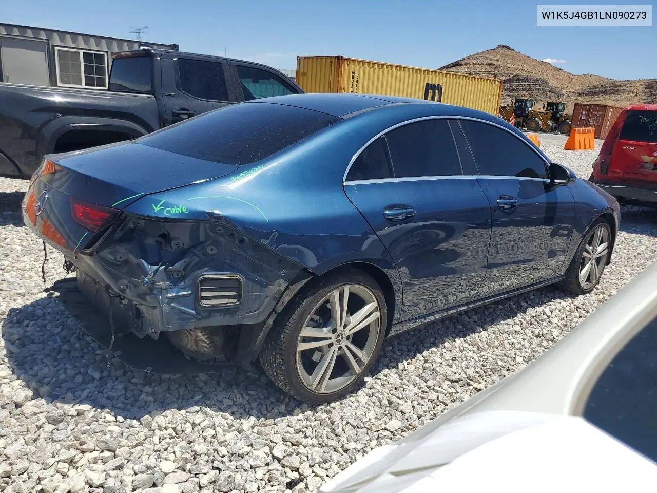 2020 Mercedes-Benz Cla 250 VIN: W1K5J4GB1LN090273 Lot: 85978675