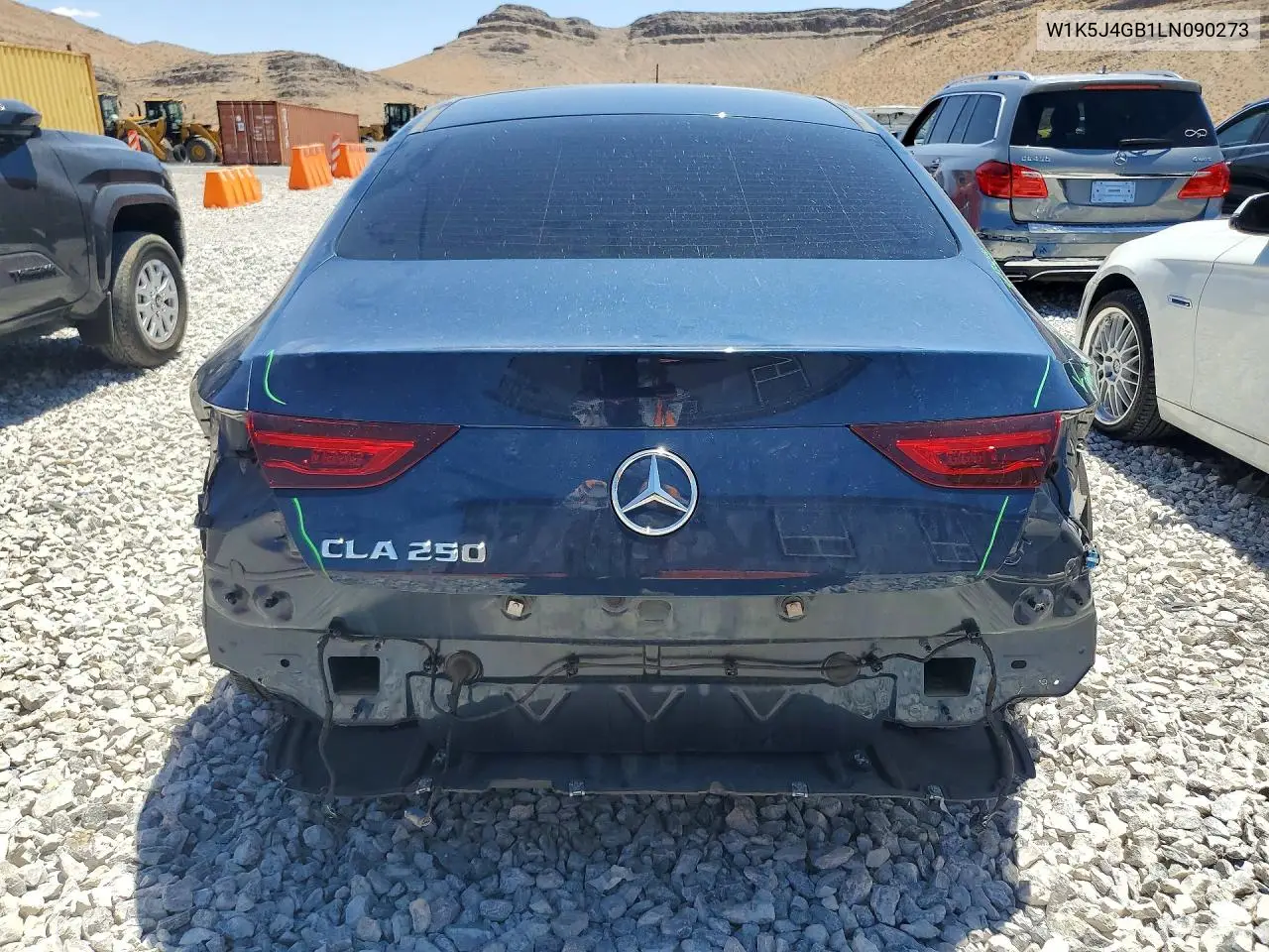 2020 Mercedes-Benz Cla 250 VIN: W1K5J4GB1LN090273 Lot: 85978675