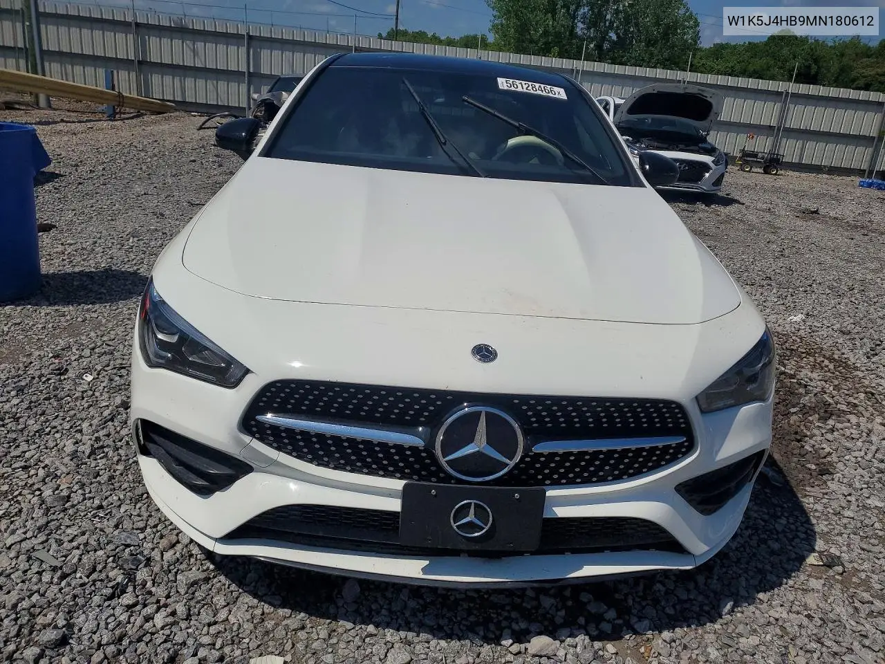2021 Mercedes-Benz Cla 250 VIN: W1K5J4HB9MN180612 Lot: 56128466