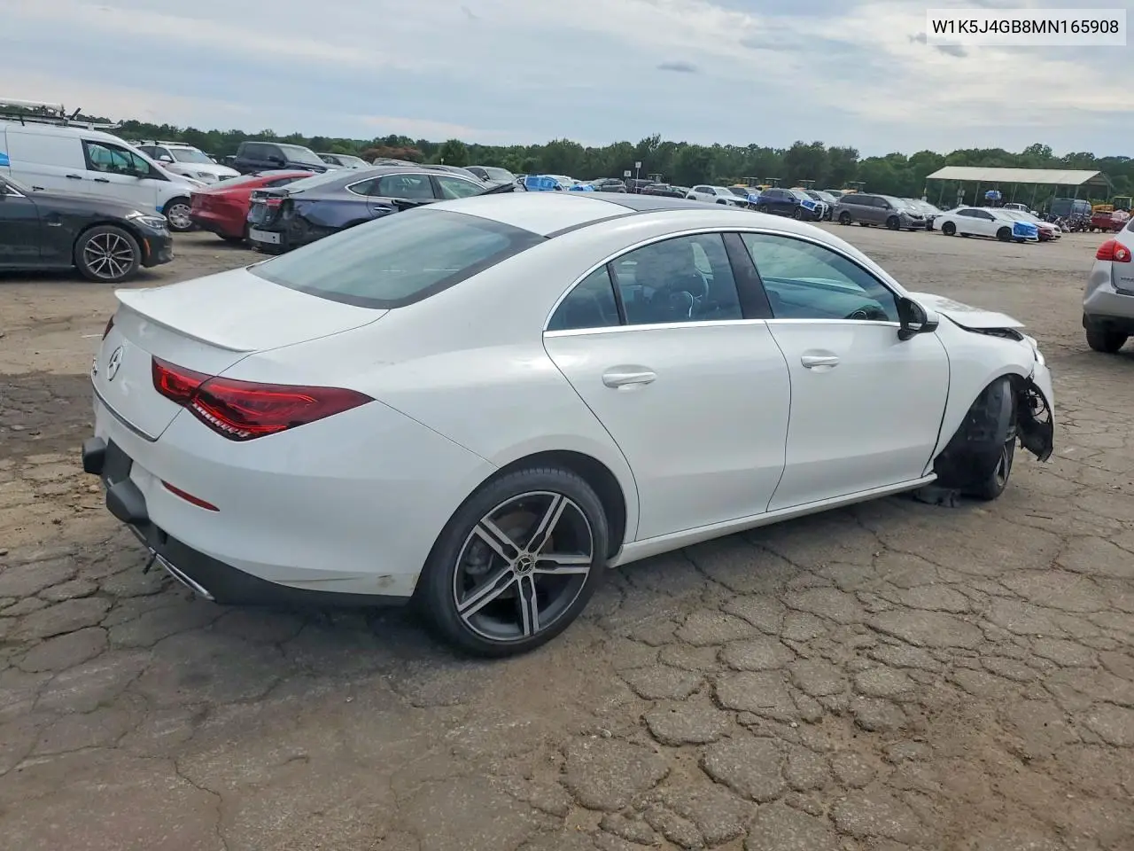 2021 Mercedes-Benz Cla 250 VIN: W1K5J4GB8MN165908 Lot: 56853386