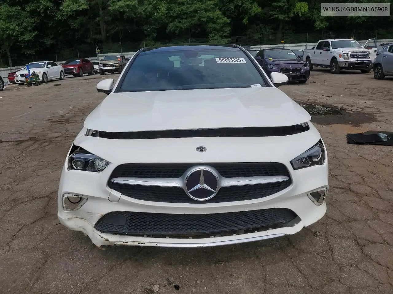 2021 Mercedes-Benz Cla 250 VIN: W1K5J4GB8MN165908 Lot: 56853386