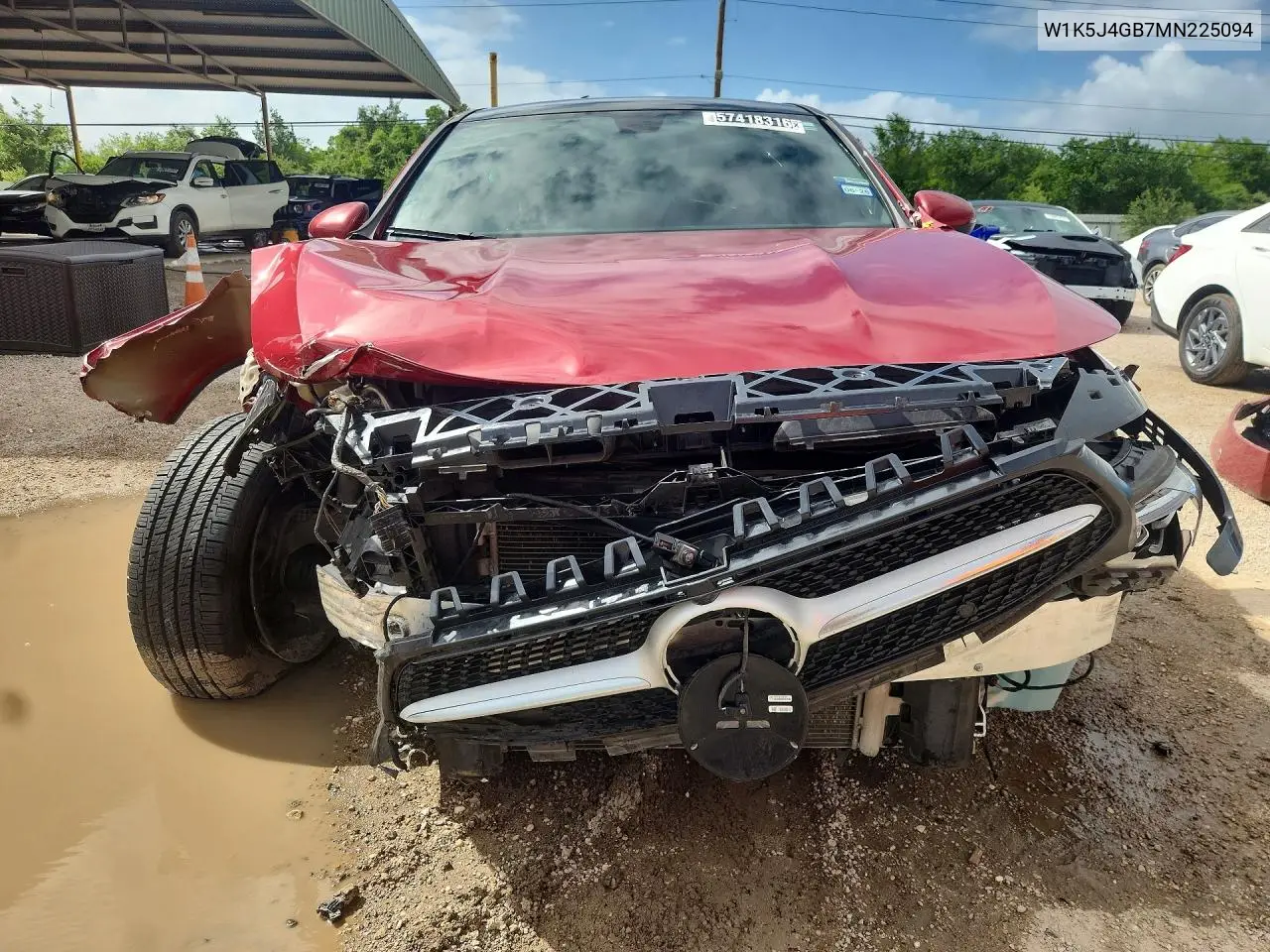 2021 Mercedes-Benz Cla 250 VIN: W1K5J4GB7MN225094 Lot: 57418316