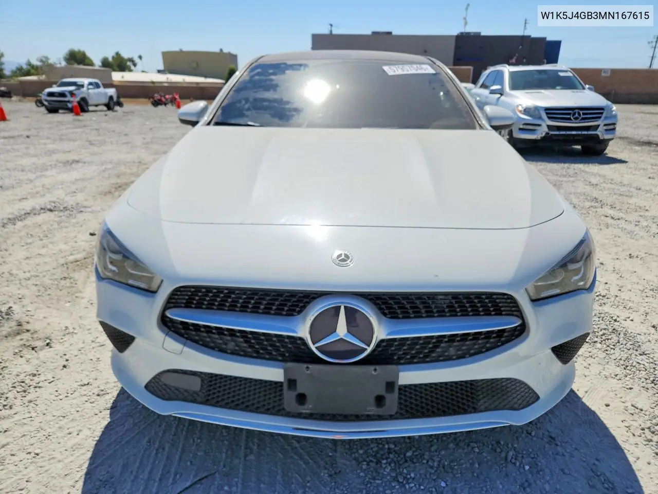 2021 Mercedes-Benz Cla 250 VIN: W1K5J4GB3MN167615 Lot: 57957046