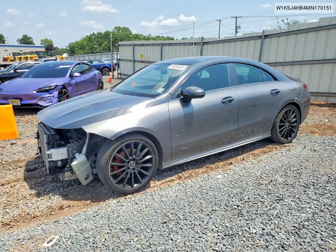 2021 Mercedes-Benz Cla 250 4Matic VIN: W1K5J4HB4MN170151 Lot: 58586336