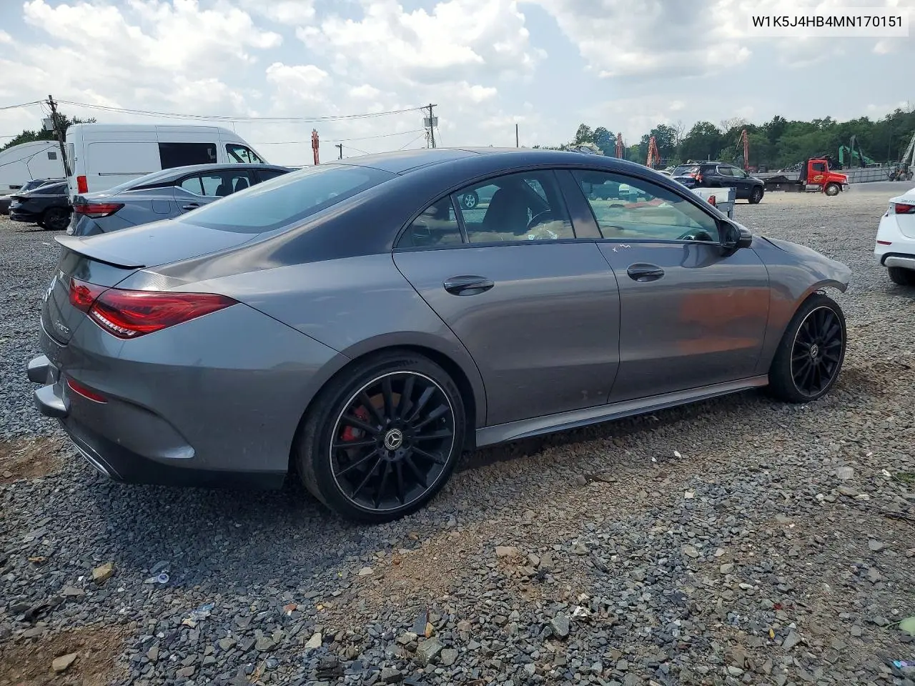 2021 Mercedes-Benz Cla 250 4Matic VIN: W1K5J4HB4MN170151 Lot: 58586336
